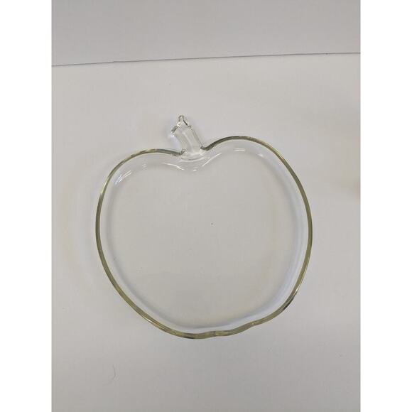 Vintage Hazel Atlas-Orchard Apple-Glass Apple Plate - Picture 1 of 4